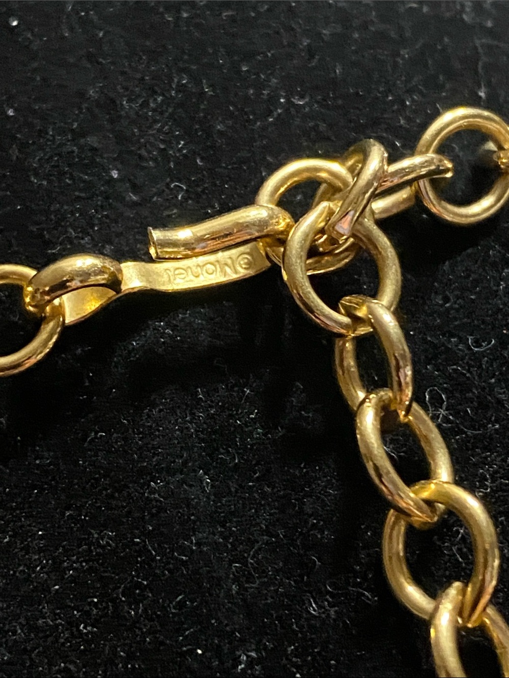Monet Gold Textured Collar Necklace - Picture 3 of 7